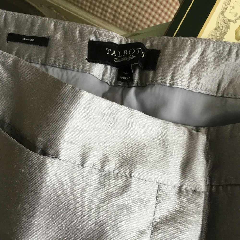 Talbots Silver Women’s Dress Pants - Sleek Tailored Trousers